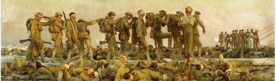 John Singer Sargent - Gassed, 1918 - Oil on canvas - (on display at Imperial War Museum, London, UK) in the Clinton, Hunterdon County NJ area